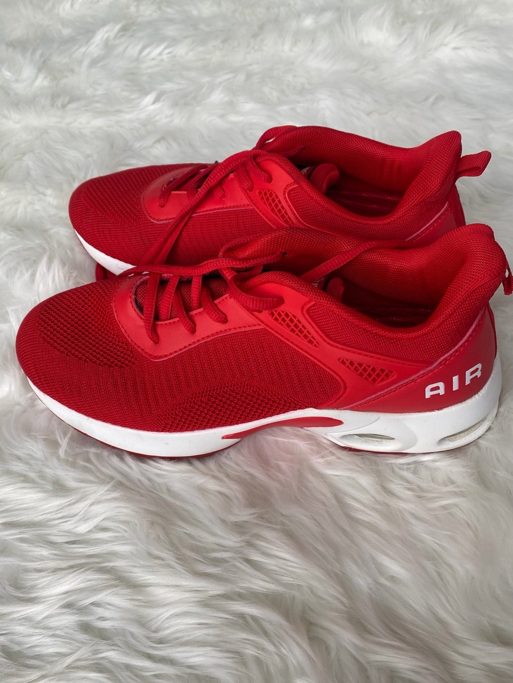 Nike Women's Red Athletic Air Cushion Sneakers